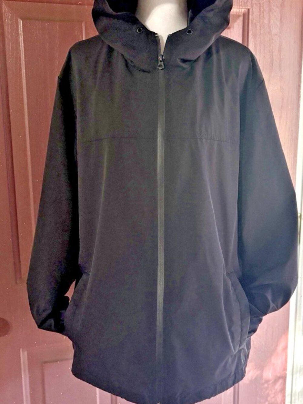 Vince. Womens Black Jacket Coat Minimalist Casual Lightweight Size L